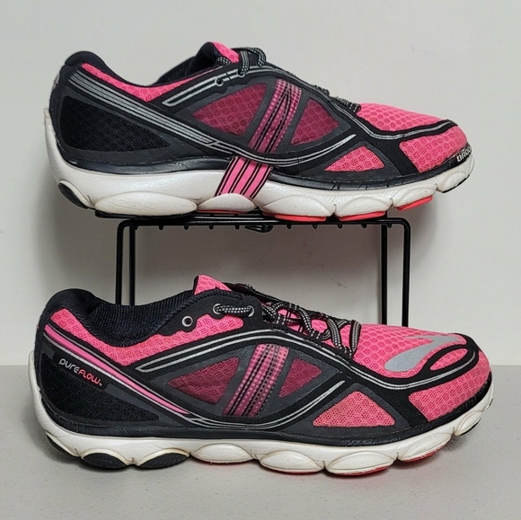 Brooks Pureflow 3 1201551B618 Pink Running Shoes Sneakers Womens Size 8.5B - Picture 1 of 7